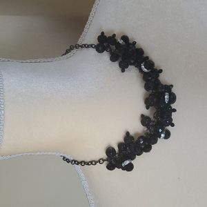 Black beaded necklace